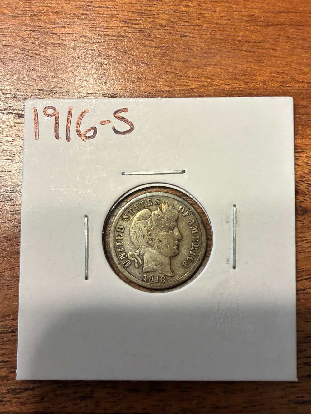 KEY DATE 1916 Barber Dime (Last Year) - Silver Tone Dime